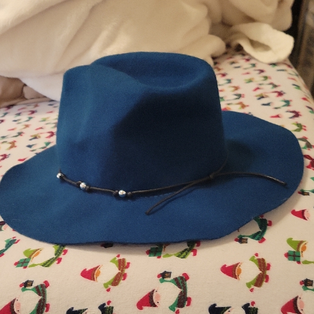 Floppy Wool Felt Western/Hillbilly Boho Ladies Hat,wide Brim,like New.Exc.Cond.